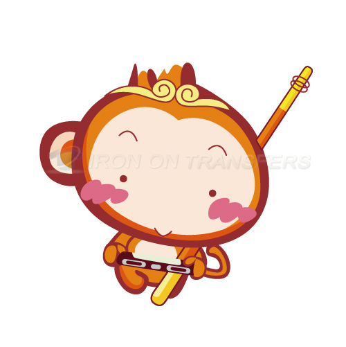Monkey Iron-on Stickers (Heat Transfers)NO.8666